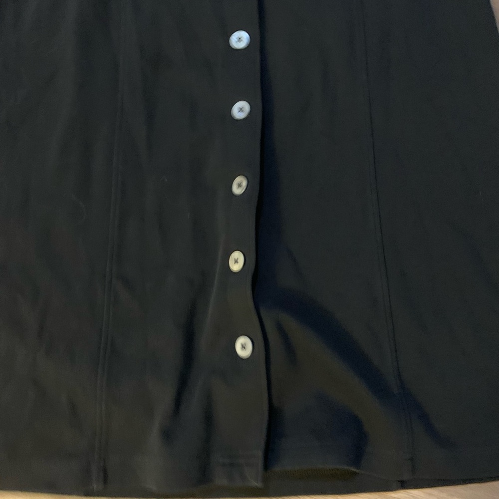 Hanna Anderson Button Front Jersey Midi Dress - Picture 2 of 4